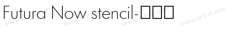 Futura Now stencil字体转换
